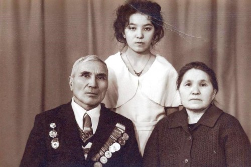 Канзычаков Георгий Гаврилович в кругу семьи